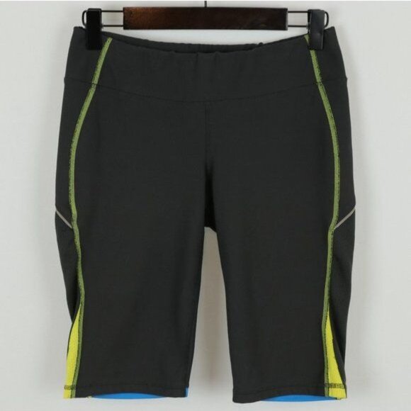 Lucy Women's Extra Small Gray Pull On Mid Rise Athletic Bike Shorts - Picture 1 of 8